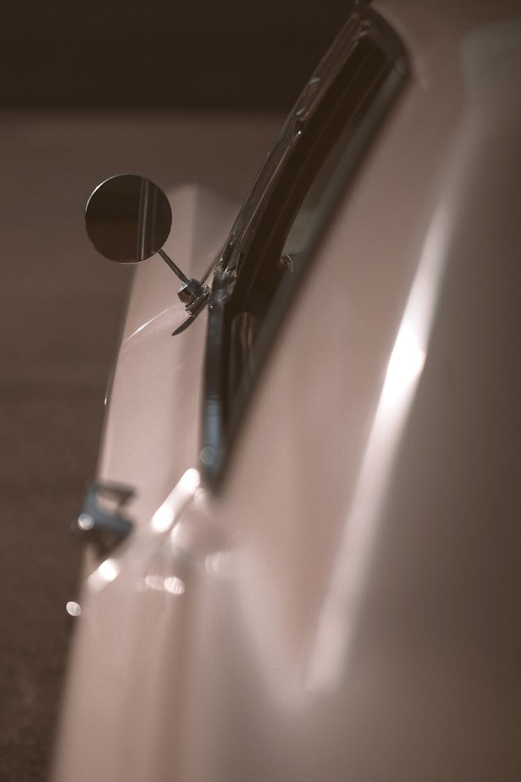 Old Fashioned Car With Shiny Polished Surface