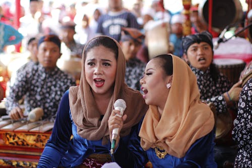 Women Singing during Music Festival