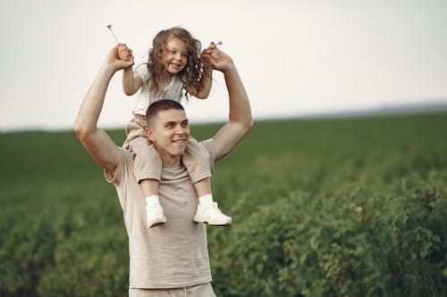 Free Father and Daughter Having Fun Together Stock Photo