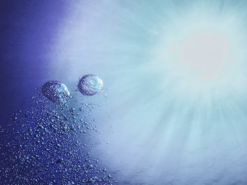 Immagine gratuita di azzurro, bolle, bolle d'aria