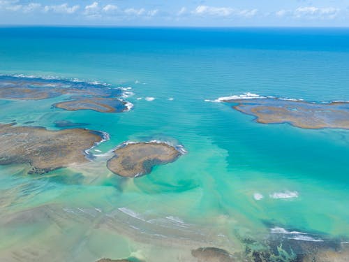 Imagine de stoc gratuită din apă albastră, fotografie aeriană, fotografie cu drona