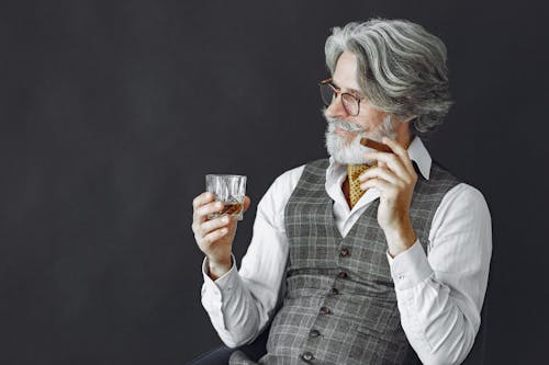 Man with Cigar and Glass