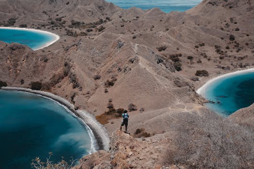 Бесплатное стоковое фото с вершина горы, вода, голубая вода