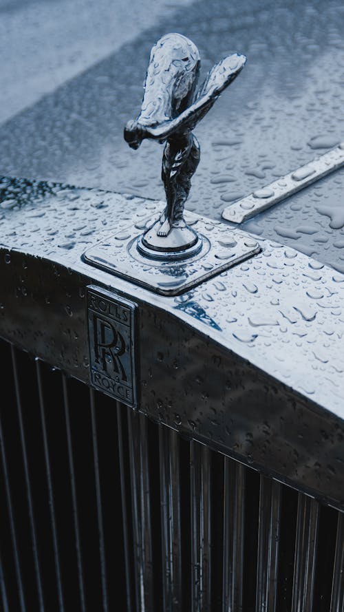 Rolls Royce Sign on Car Hood