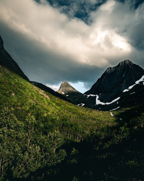Free A Scenic Landscape in Senja, Norway Stock Photo