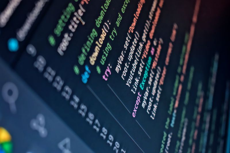 Developer working on code review