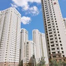 Low Angle Shot of High Rise Buildings