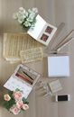 White Printer Paper on Brown Wooden Table