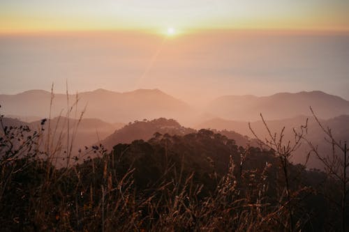 Photos gratuites de brouillard, brume, coucher de soleil