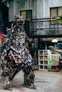 A Godzilla Artwork Made of Scrap Materials