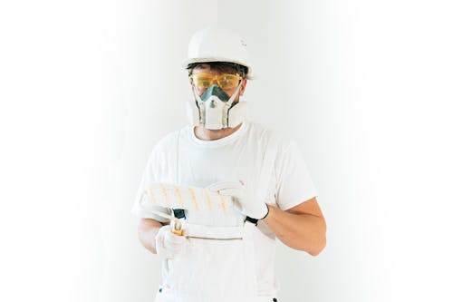 Immagine gratuita di casco di sicurezza, maschera respiratoria, occhiali di sicurezza