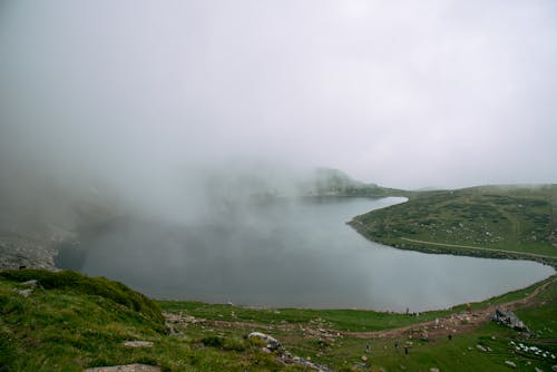 Free A Foggy Lake Stock Photo
