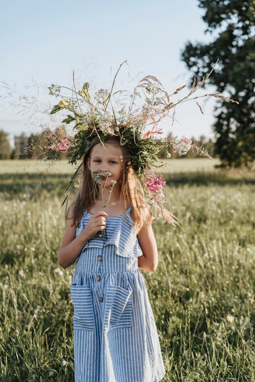 Wreath on Girl's Head