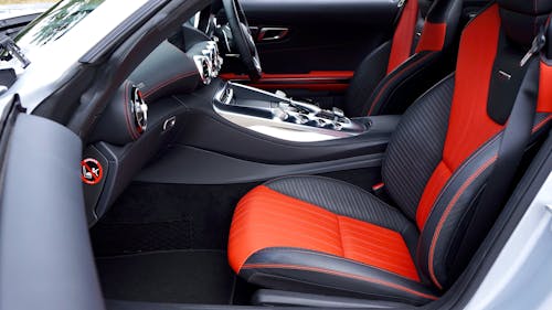 Black and Red Car Interior