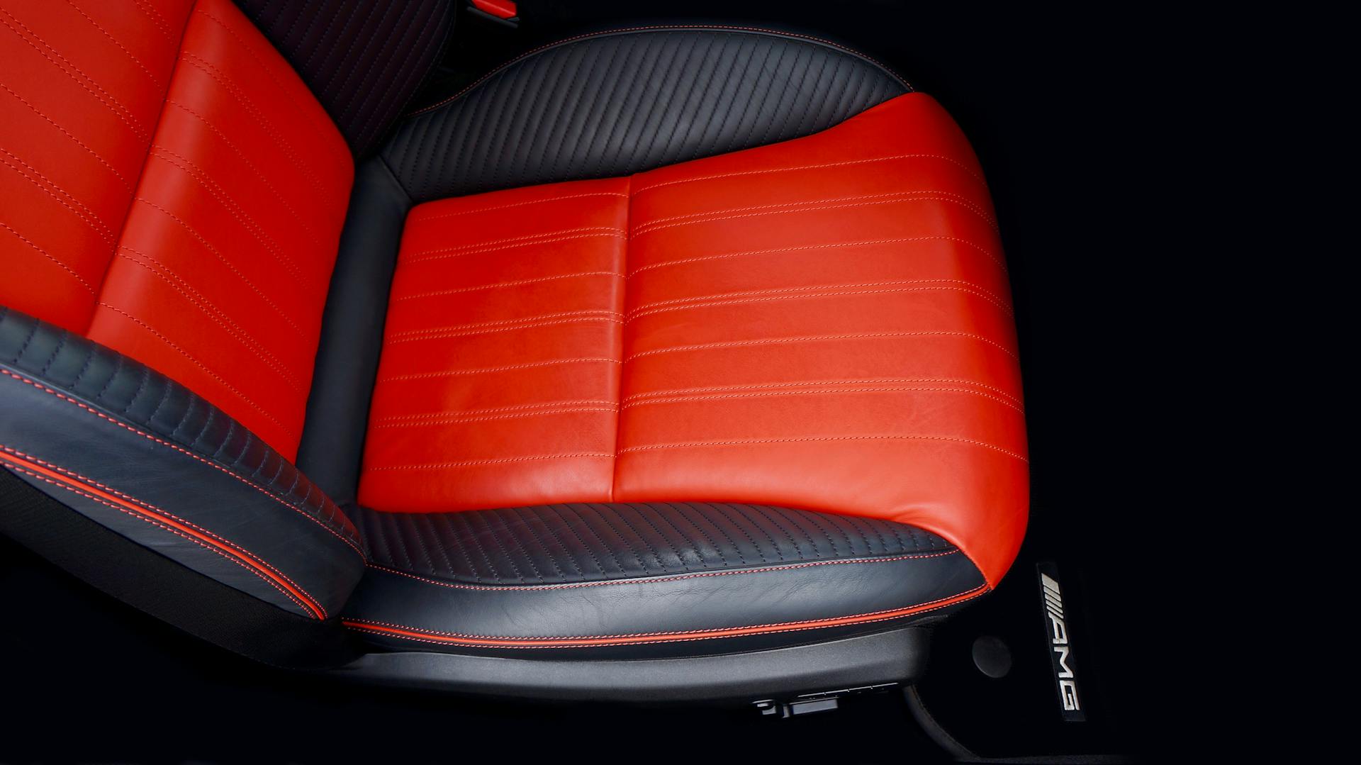 Black and Orange Car Seat