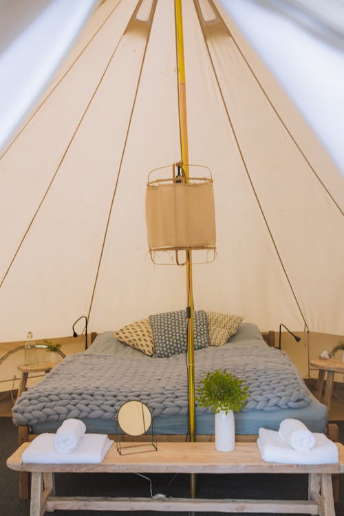 Imagine de stoc gratuită din cort, dormitor, felinar