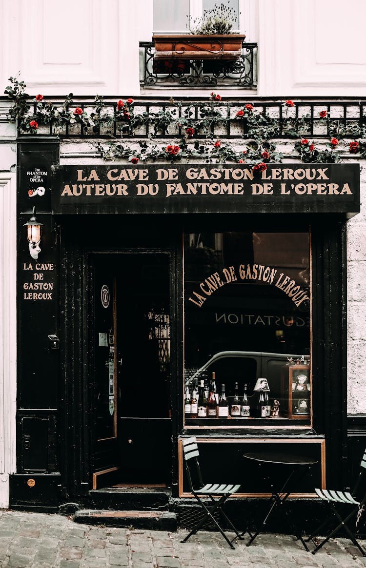 Classic Cafe With Inscription On Street