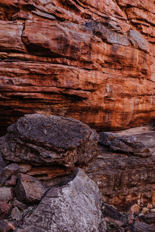 Rough stone surface of mountain and boulder