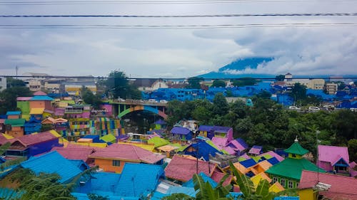 Foto stok gratis desa pelangi, rumah, rumah berwarna