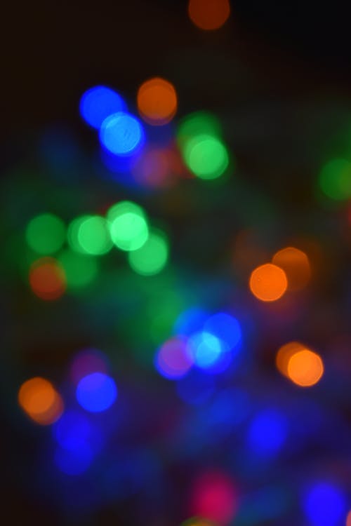 Free Photograph of Colorful Bokeh Lights Stock Photo