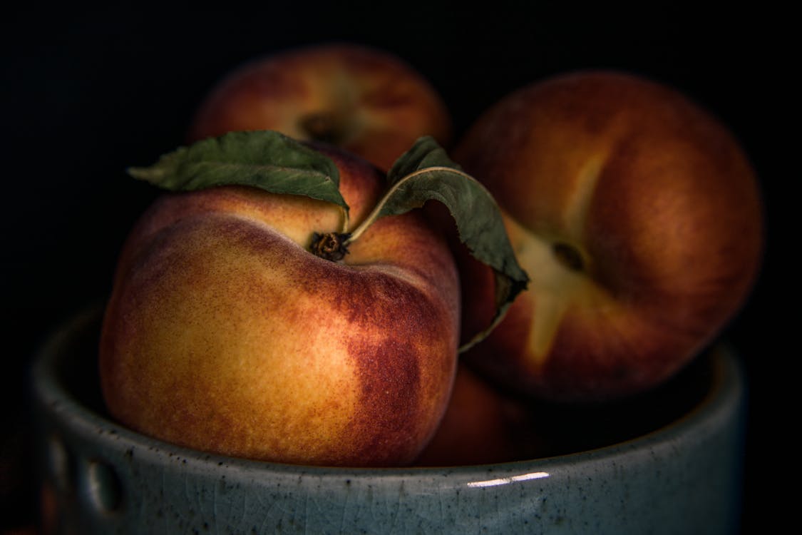 Free Appetizing Ripe Apples in Ceramic Bowl Stock Photo