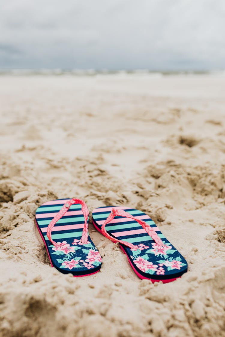 Flip Flops On Sand