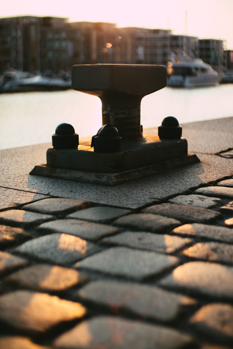 Close-up Of A Nautical Cleat