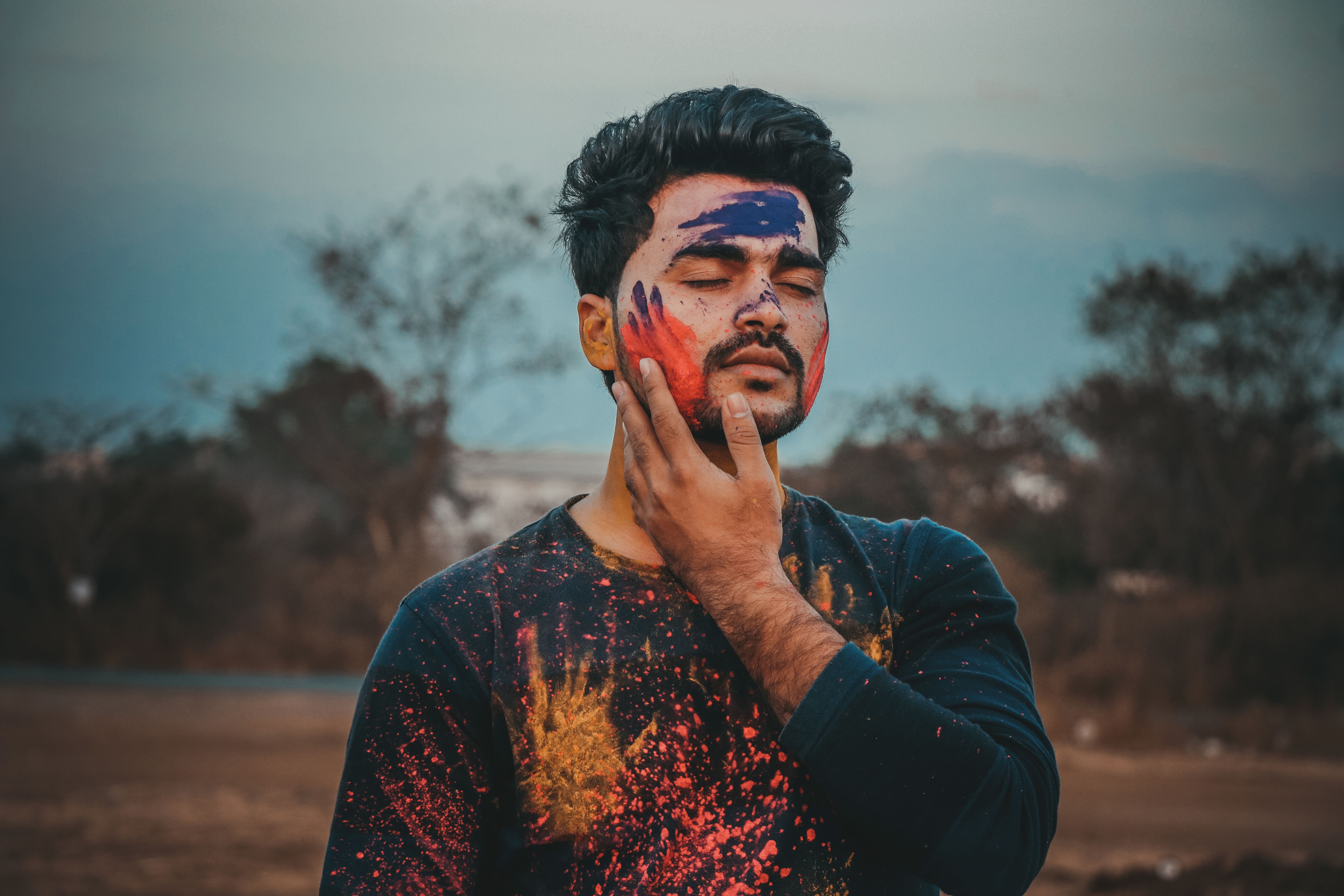 Portrait of Man behind Net · Free Stock Photo