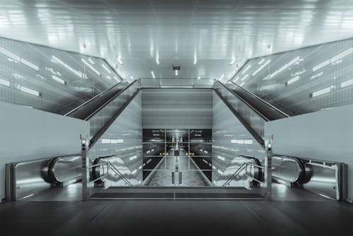 Escalator in Metro Station