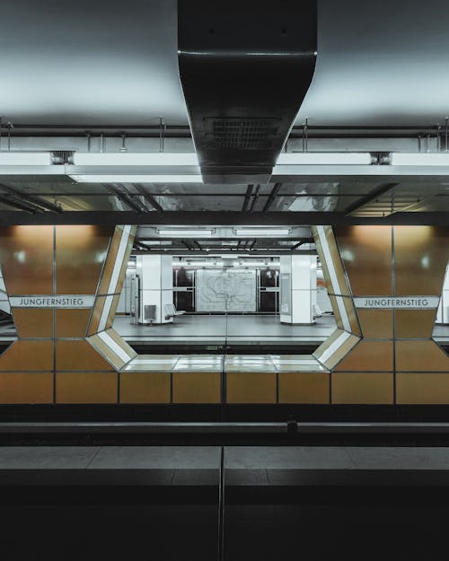 The Underground Subway Station in Hamburg Germany