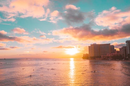 Buildings Near the Sea