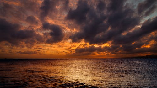 무료 구름, 바다, 새벽의 무료 스톡 사진