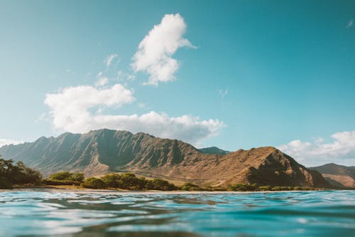 A Picturesque Mountain Near a Body of Water