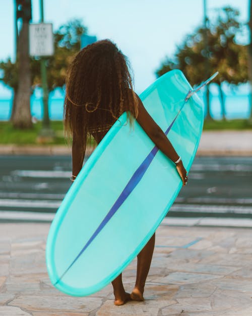 Surfer Walking with Surfboard