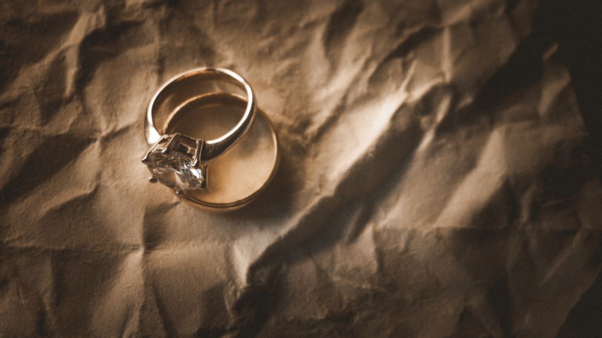 Gold-Tone Ring Pair