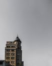 Top of a Building in City Under a Clear Sky 