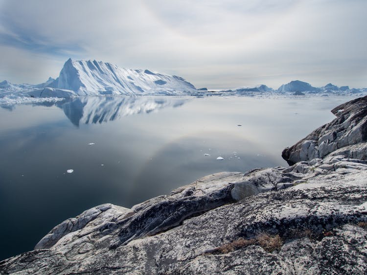 Scenic Shot Of Jakobshavn Glacier