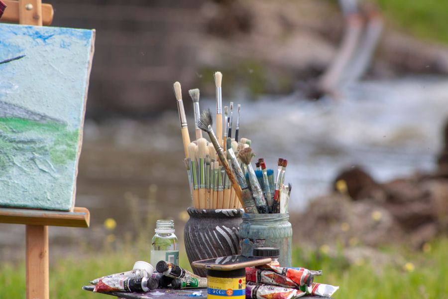 Art supplies birthday gift