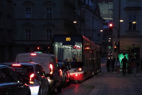 Free stock photo of automobil, doprava, město v noci