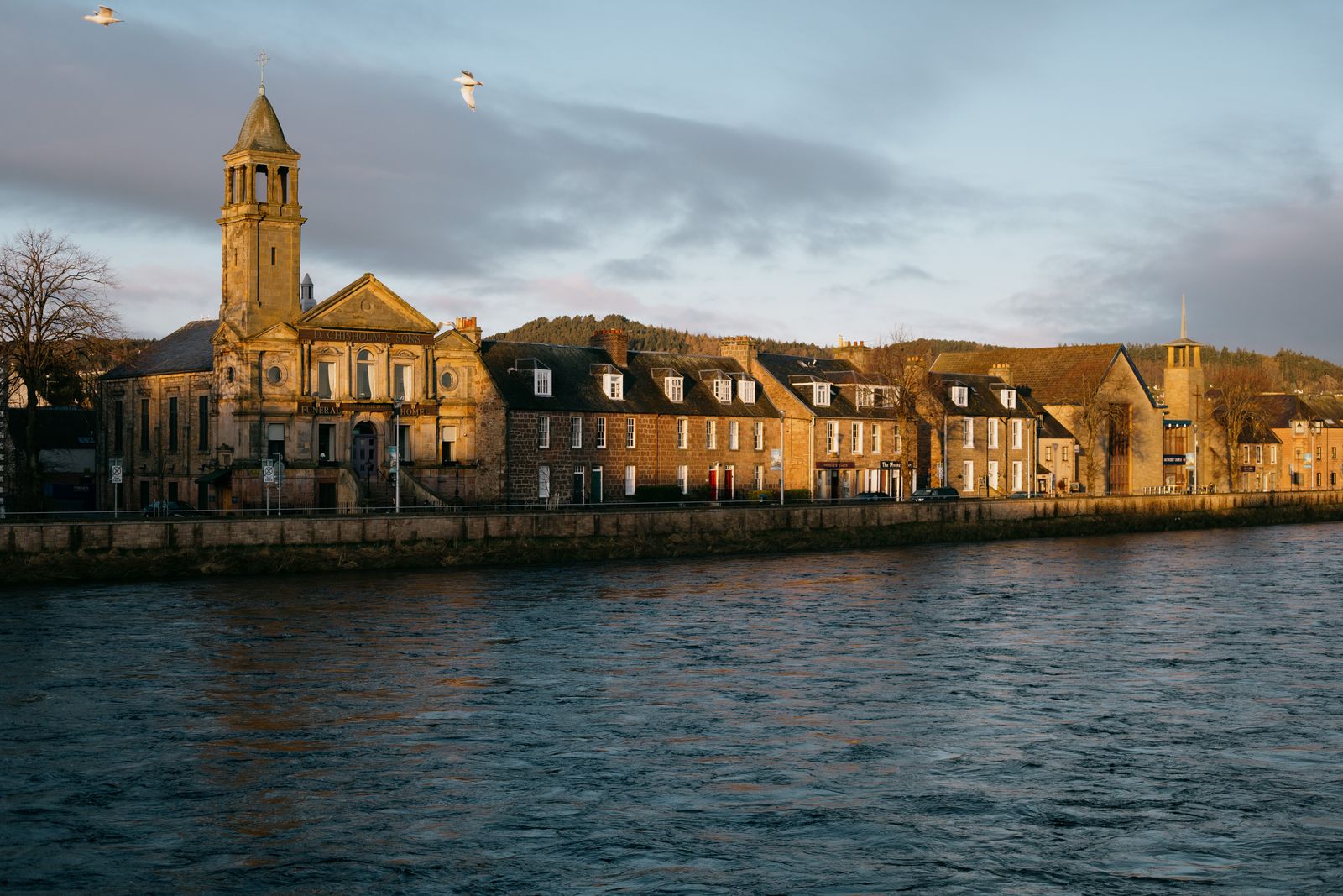 Buildings along the River Ness in Inverness