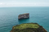 Lone Rock Out in Sea