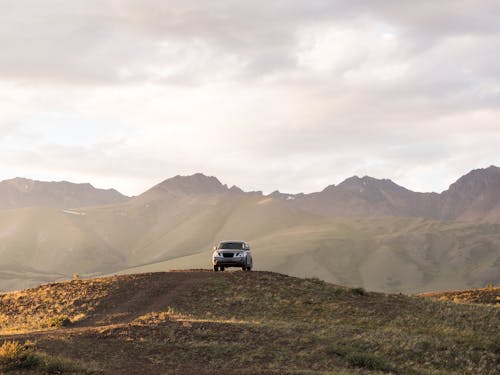 Parked SUV on a Hill