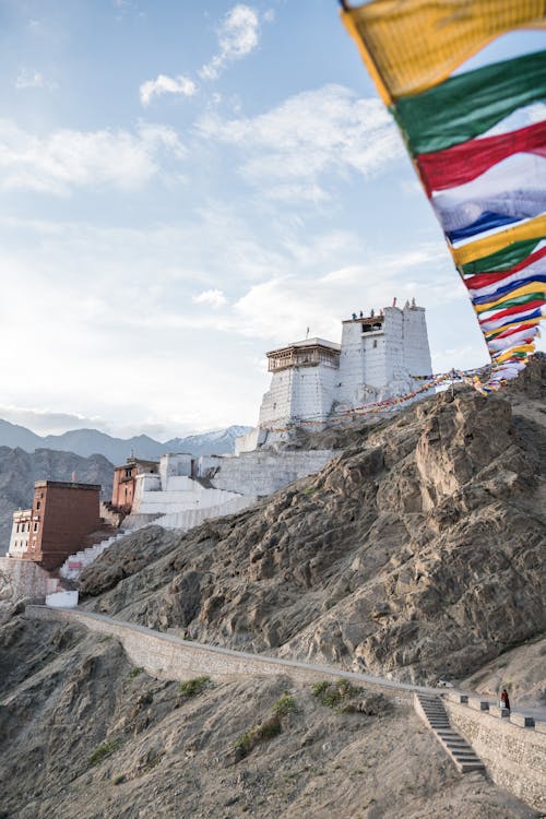 Cloudy Sky over Namgyal Tsemo Monastery in India