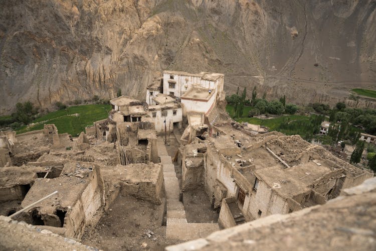 Ancient Stone Town In Desert Mountain Area