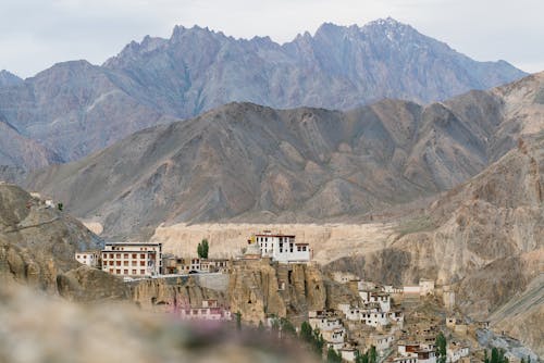 Free Lamayuru Monastery in Ladakh, India Stock Photo