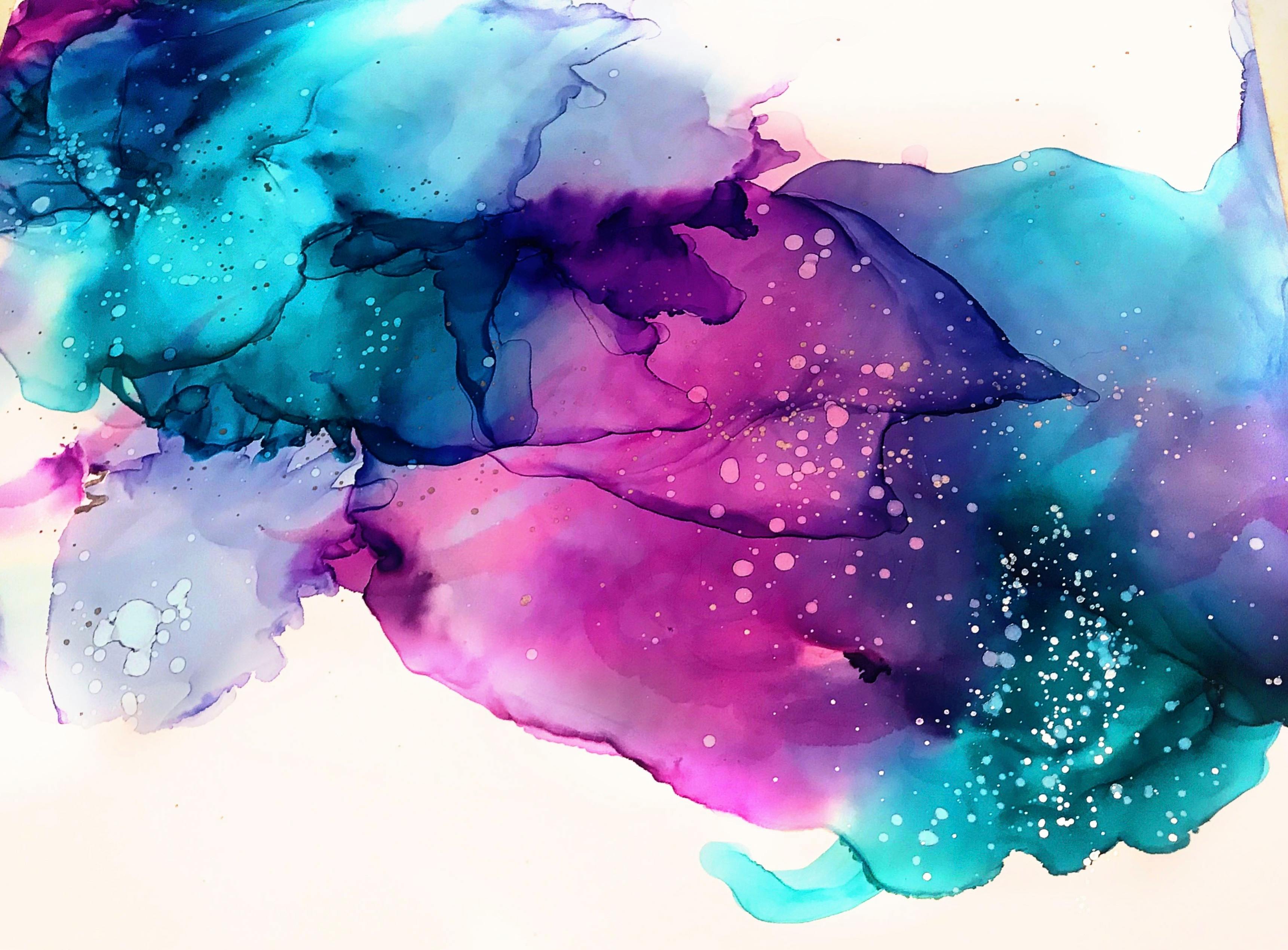 Purple and White Abstract Painting · Free Stock Photo