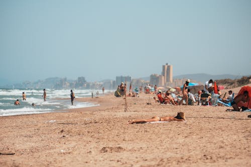 People Chilling at the Beach