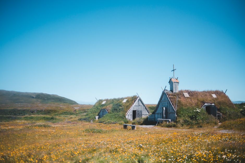 half|old norse house with small window