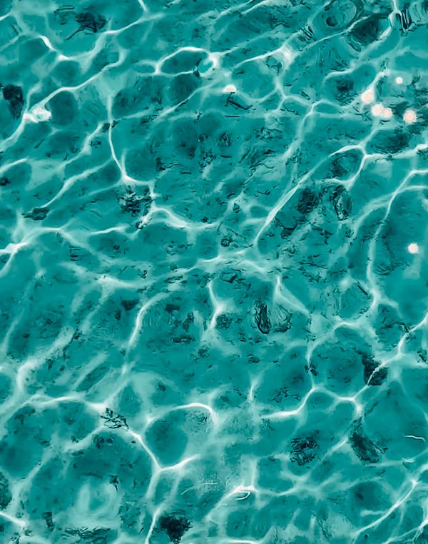 Cenote turquoise water close-up