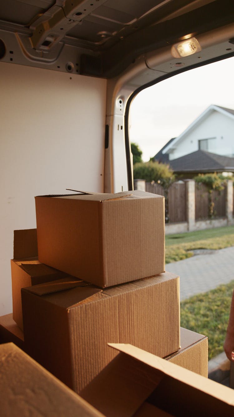 Boxes Inside A Vehicle